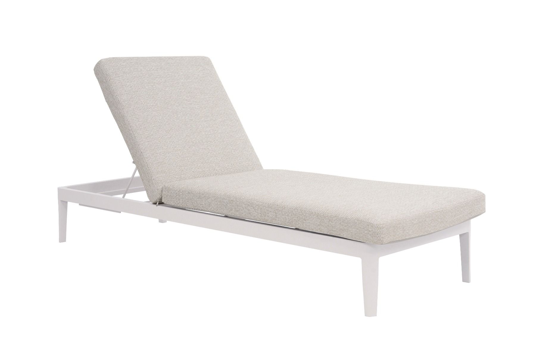 Lifestyle Mateo ligbed met kussen wit/sandy