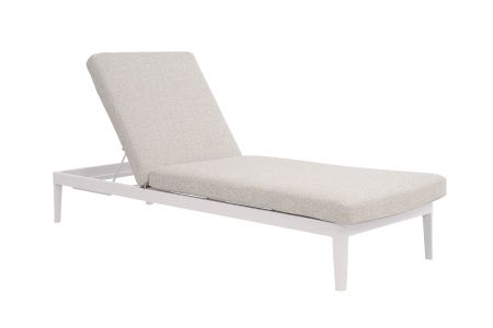 Lifestyle Mateo ligbed met kussen wit/sandy