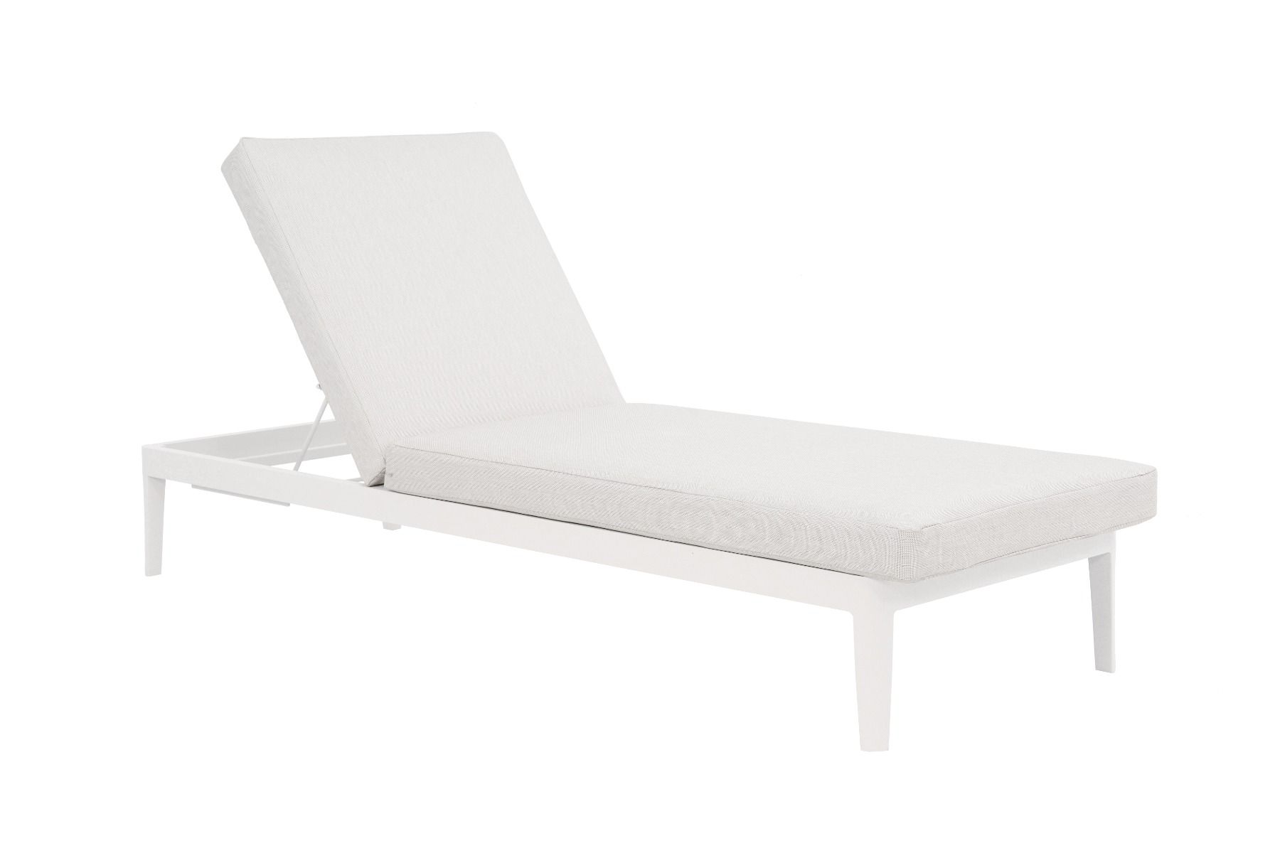 Lifestyle Mateo ligbed met kussen wit/soft grey