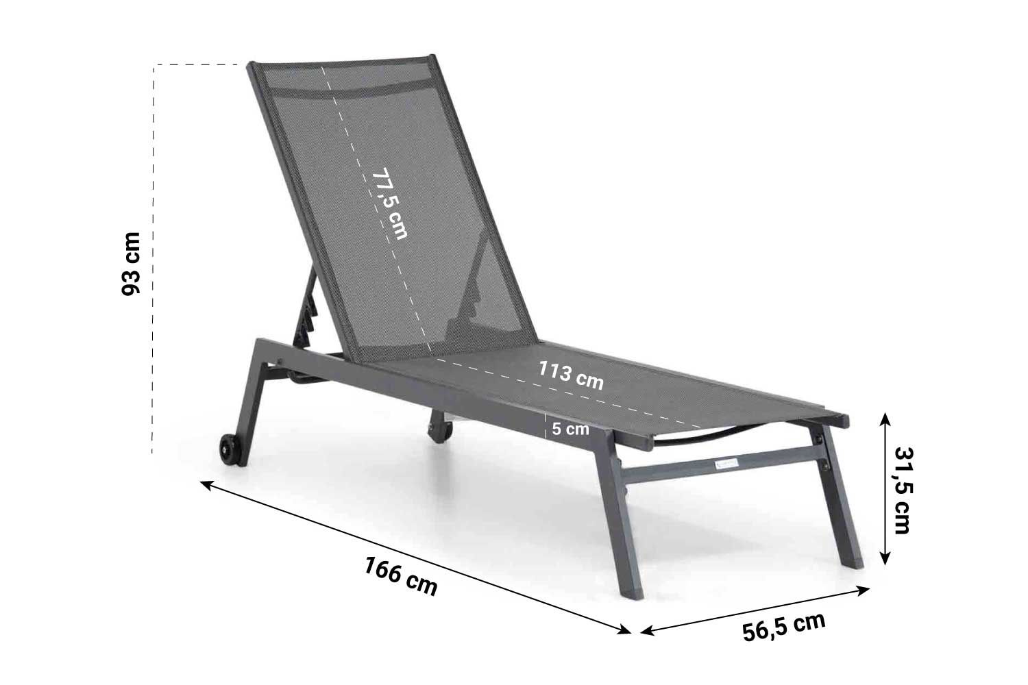 Lifestyle Ultimate ligbed met wiel
