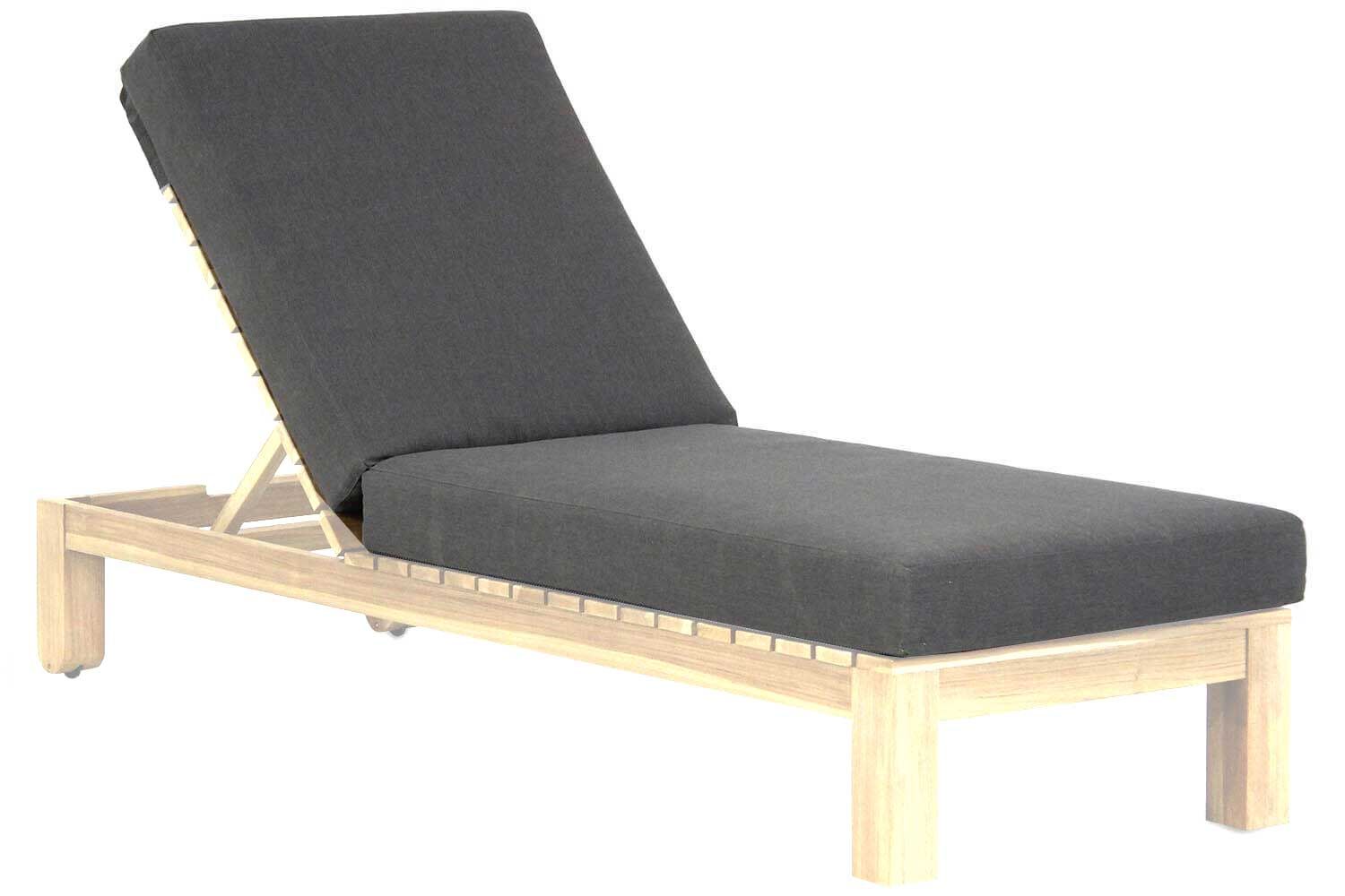 Santika Arlington lounger met antraciet kussen