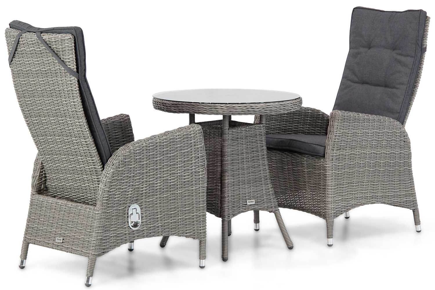 Garden Collections Lincoln/Bolton 70 cm dining tuinset 3-delig thumbnail