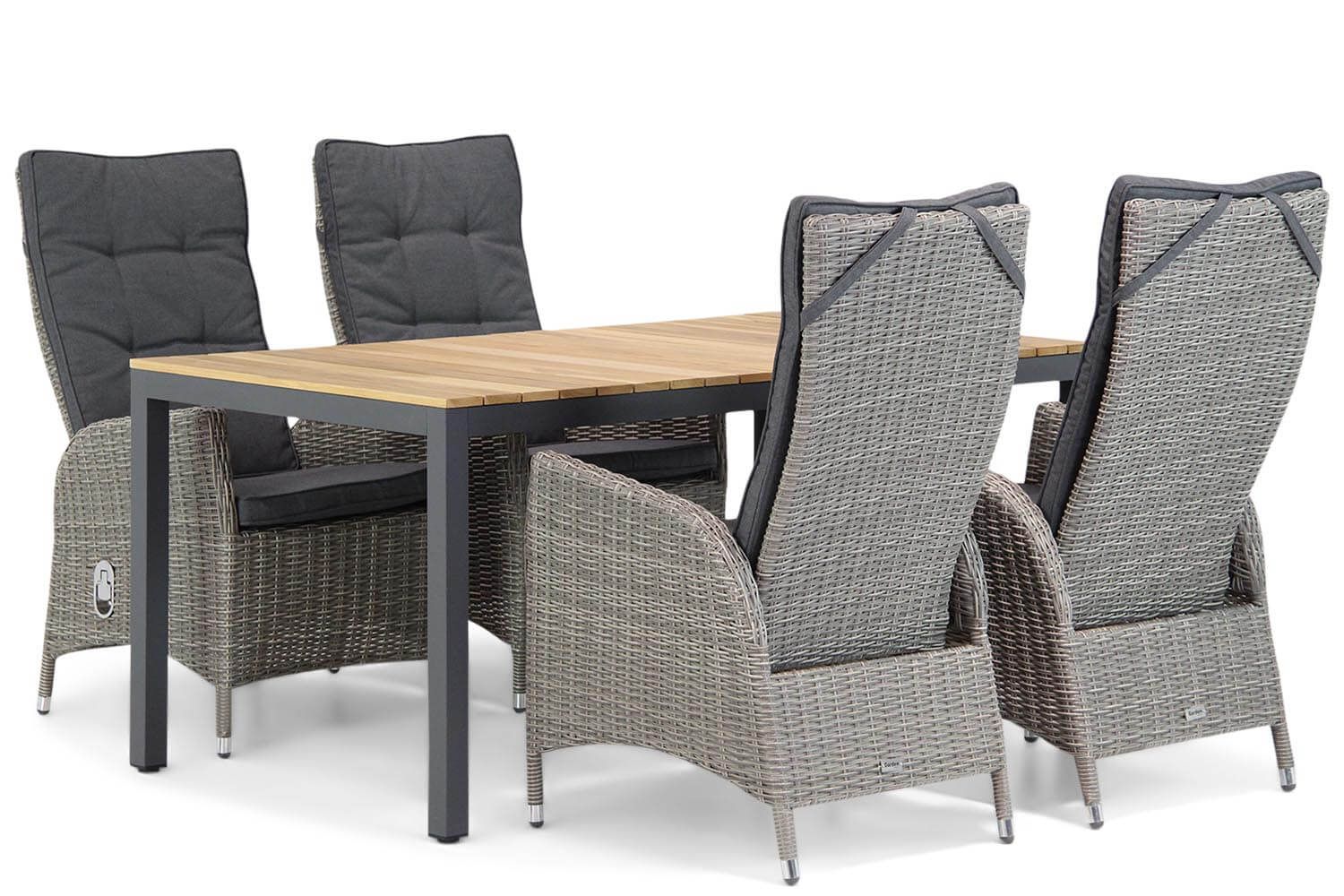 Garden Collections Lincoln/Mazzarino 160 cm dining tuinset 5-delig thumbnail