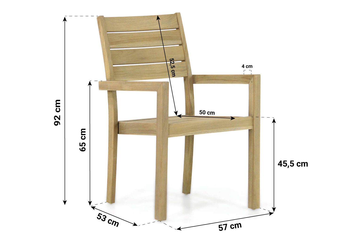 Garden Collections Liverpool/Brighton 100 cm dining tuinset 5-delig thumbnail