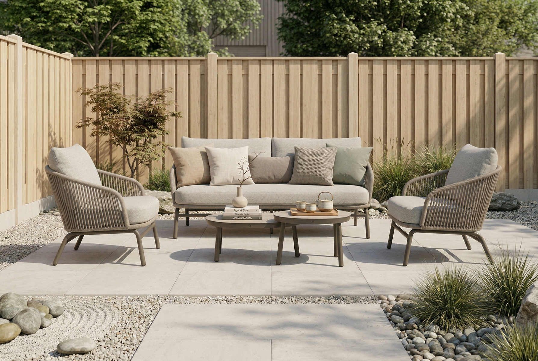 Coco Livo stoel-bank loungeset 5 delig 