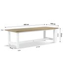 Santika Soray/Los Angeles 260 cm dining tuinset 5-delig thumbnail