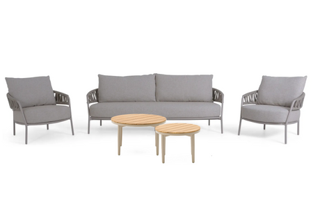 4 Seasons Outdoor Calma/Toscane 50/70 cm stoel-bank loungeset 5-delig