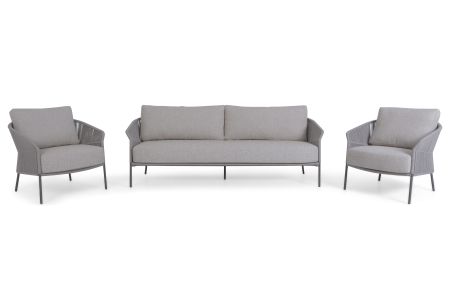 4 Seasons Outdoor Florence stoel-bank loungeset 3-delig