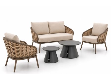 Apple Bee Pine Key/Cayora 50/80 cm stoel-bank loungeset 5-delig