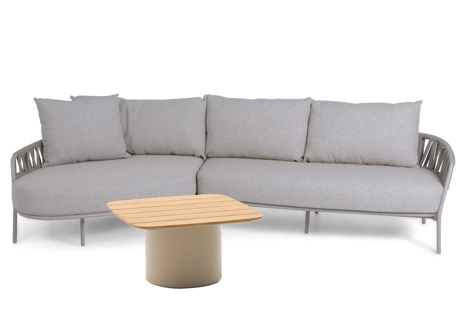 4 Seasons Outdoor Calma/Ronda 70x70 cm hoek loungeset 3-delig