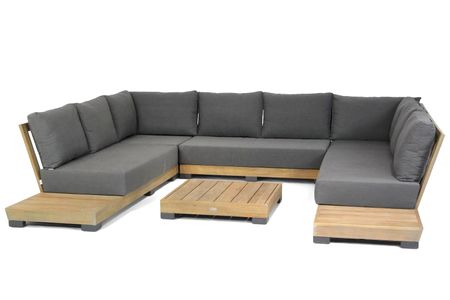 Lifestyle Hilton loungeset U-vorm  6-delig