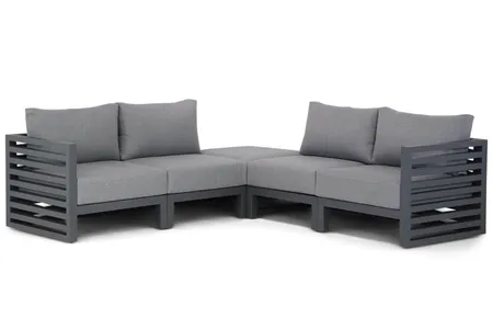 Santika Jaya Gartenlounge Aluminium 5-teilig