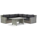 Garden Collections Amico/Napoli 145 cm dining loungeset 4-delig thumbnail