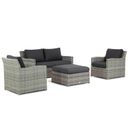 Garden Collections Giardino stoel-bank loungeset 4-delig thumbnail