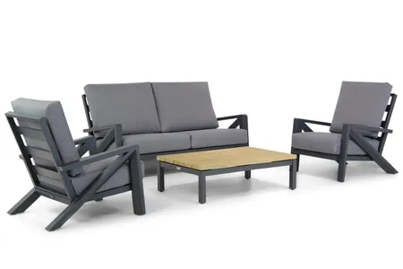 Santika Cinta/Riviera 120 cm stoel-bank loungeset 4-delig - Quick Dry Foam