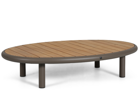 Santika Wave lounge tafel met teakhout tafelblad