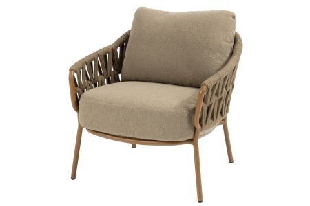 4 Seasons Biarritz low dining chair amber with 2 cushions(per 2 stuks)