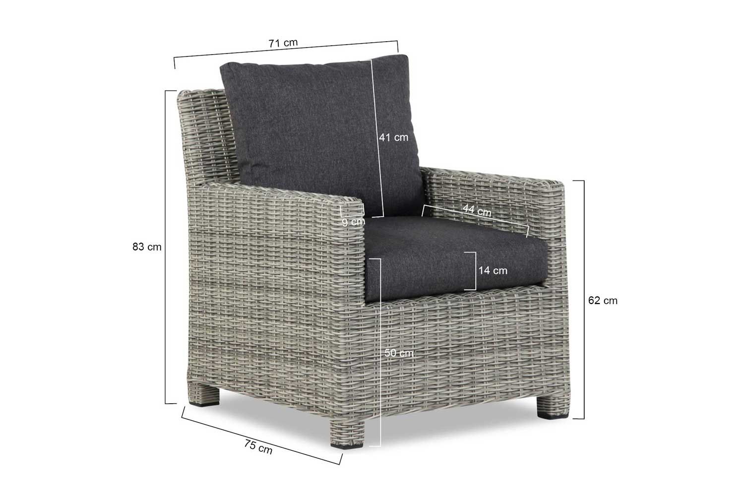 Garden Collections Lusso lounge tuinstoel