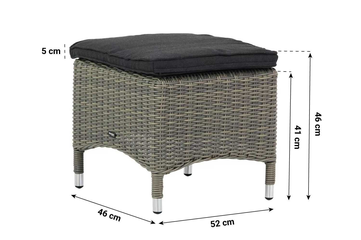 Garden Collections Madera dining voetenbank
