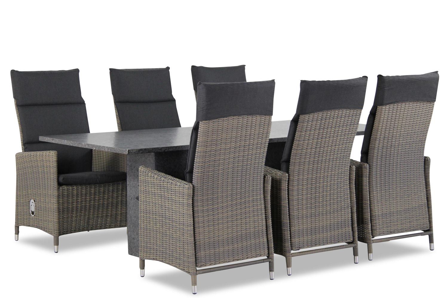 Garden Collections Madera/Graniet 220 cm dining tuinset 7-delig thumbnail
