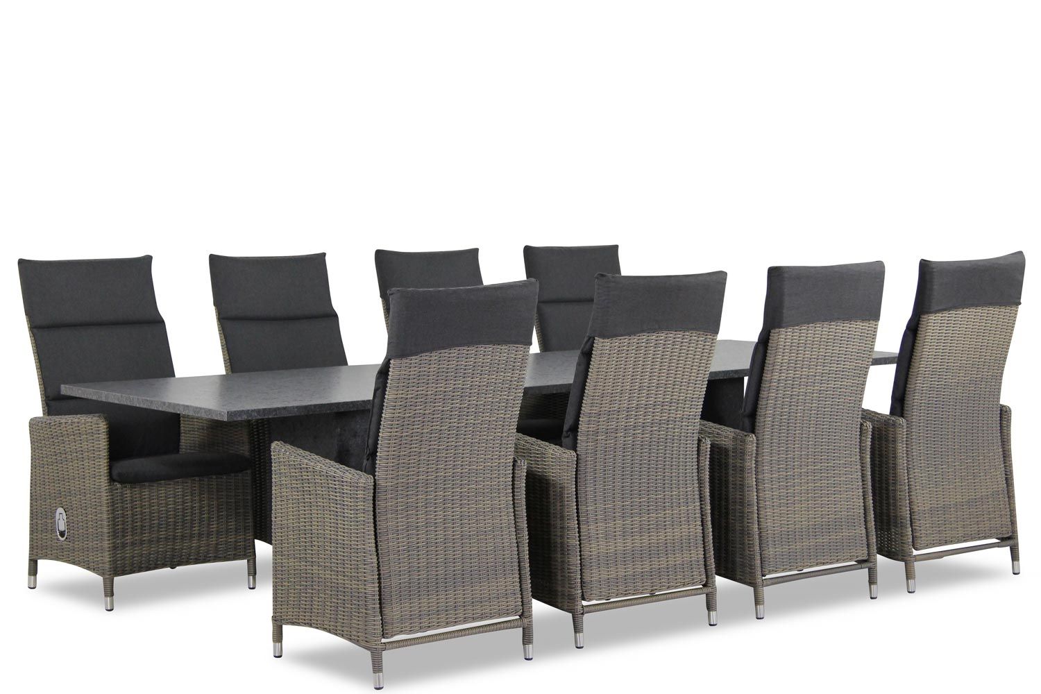 Garden Collections Madera/Graniet 300 cm dining tuinset 9-delig thumbnail