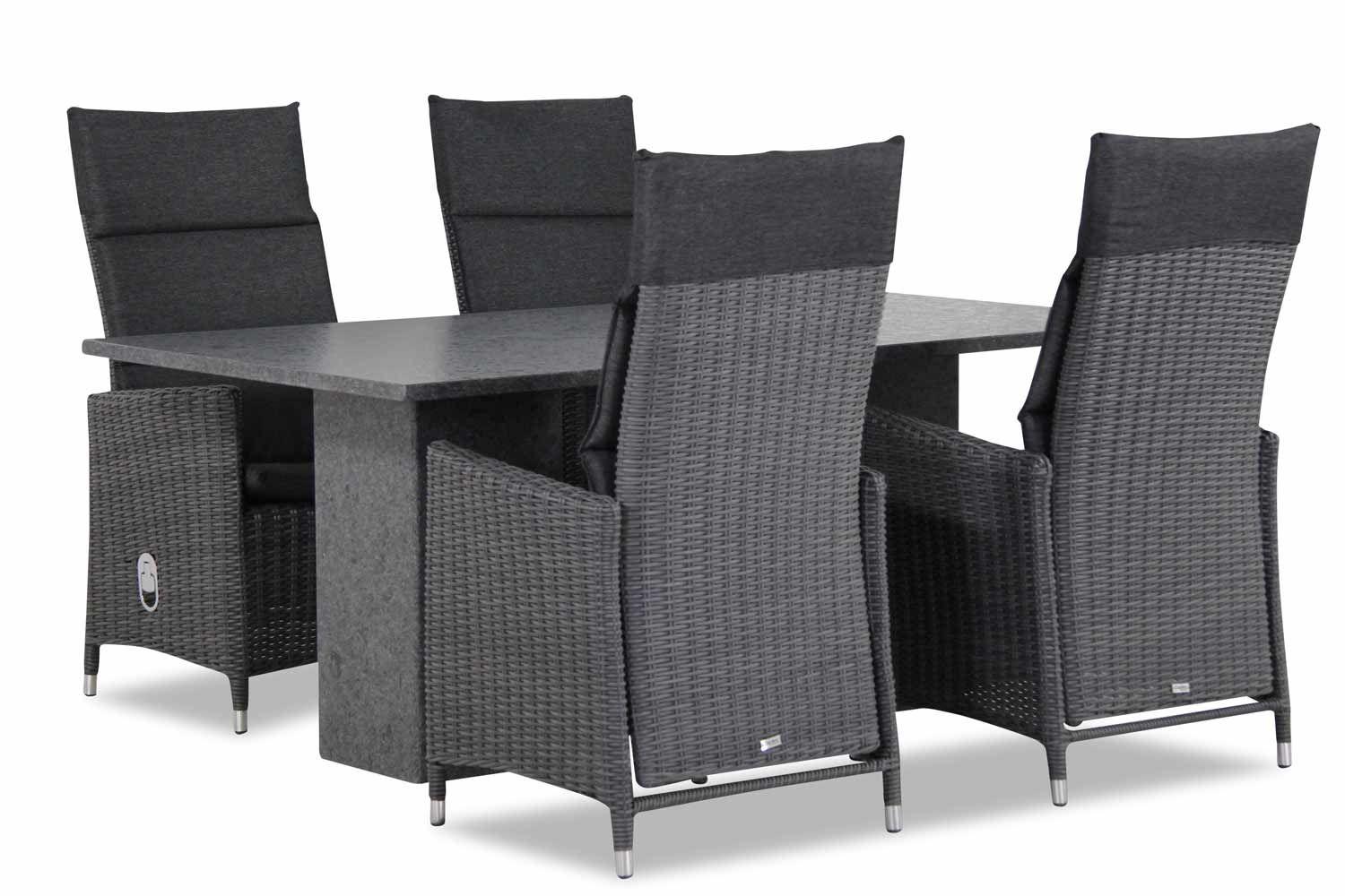 Garden Collections Madera/Graniet 180 cm dining tuinset 5-delig thumbnail