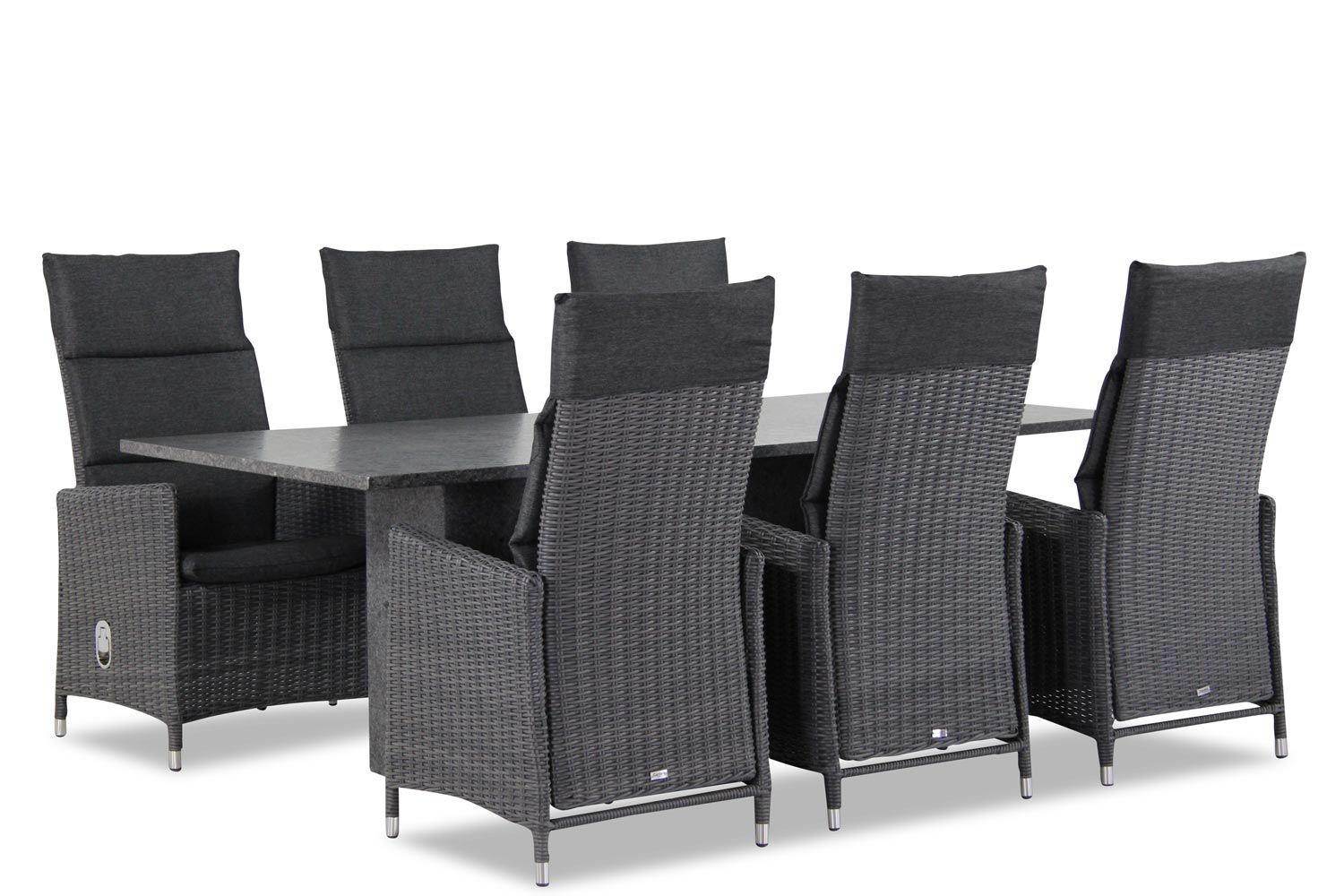 Garden Collections Madera/Graniet 220 cm dining tuinset 7-delig thumbnail