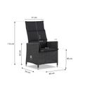 Garden Collections Madera/Graniet triangel 170 cm dining tuinset 7-delig thumbnail