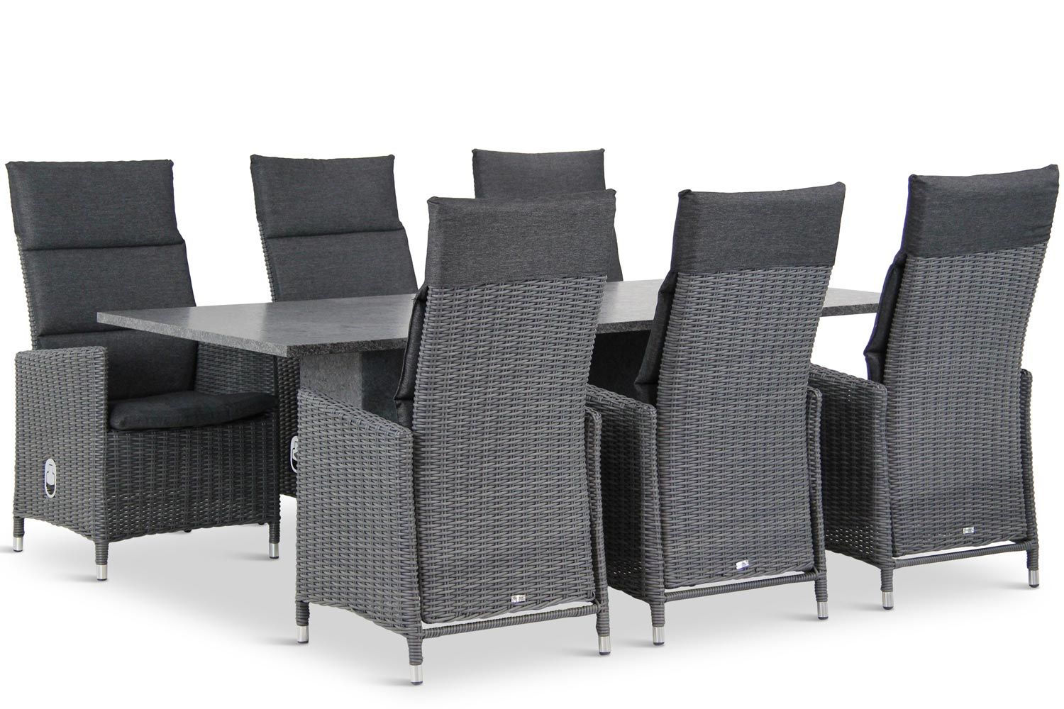 Garden Collections Madera/Graniet 220 cm dining tuinset 7-delig thumbnail
