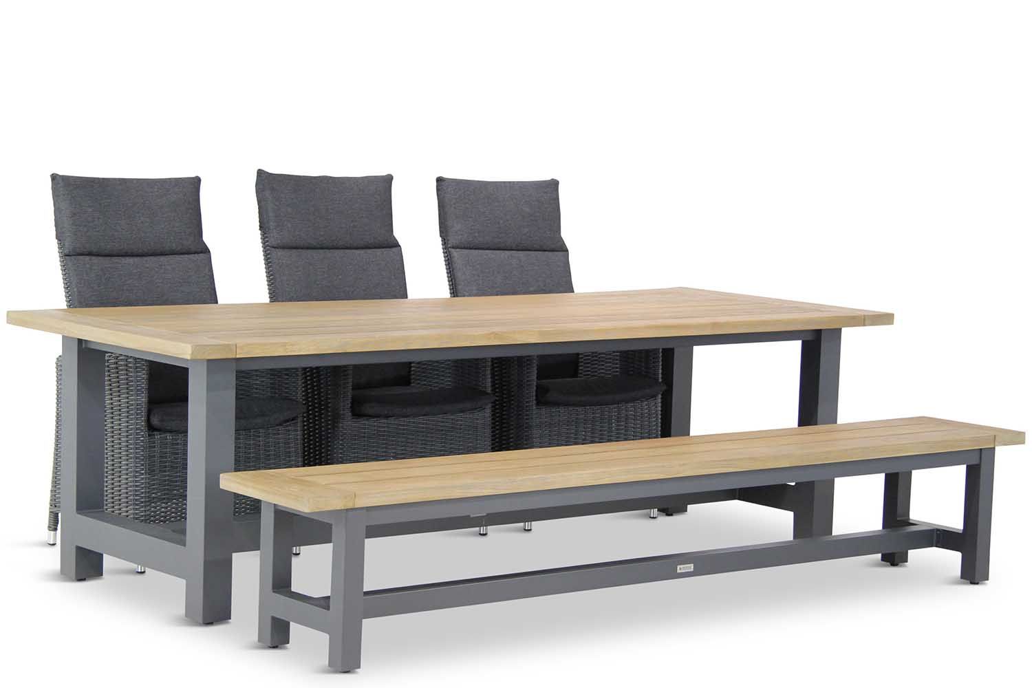 Garden Collections Madera/San Francisco 260 cm dining tuinset 5-delig thumbnail
