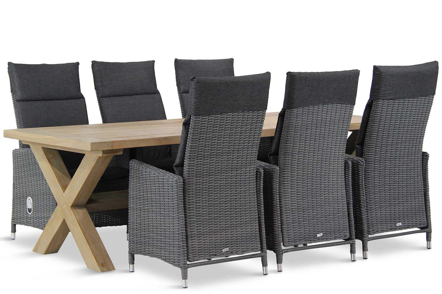 Garden Collections Madera/Oregon 240 cm dining tuinset 7-delig thumbnail