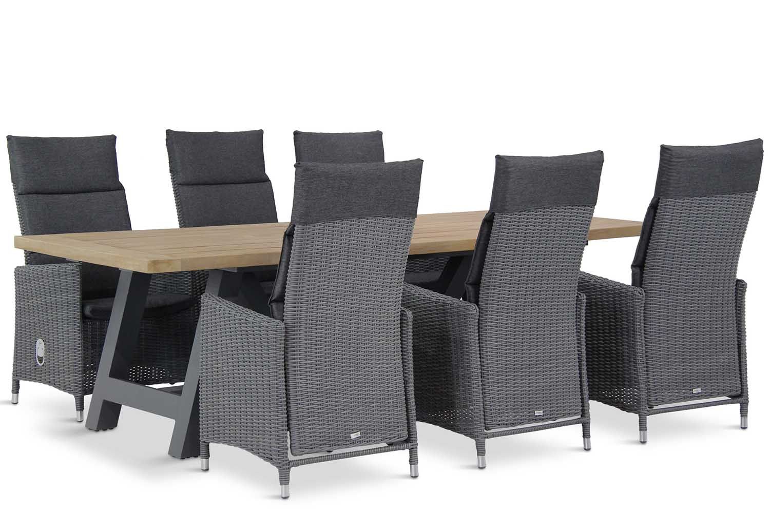 Garden Collections Madera/Trente 260 cm dining tuinset 7-delig thumbnail