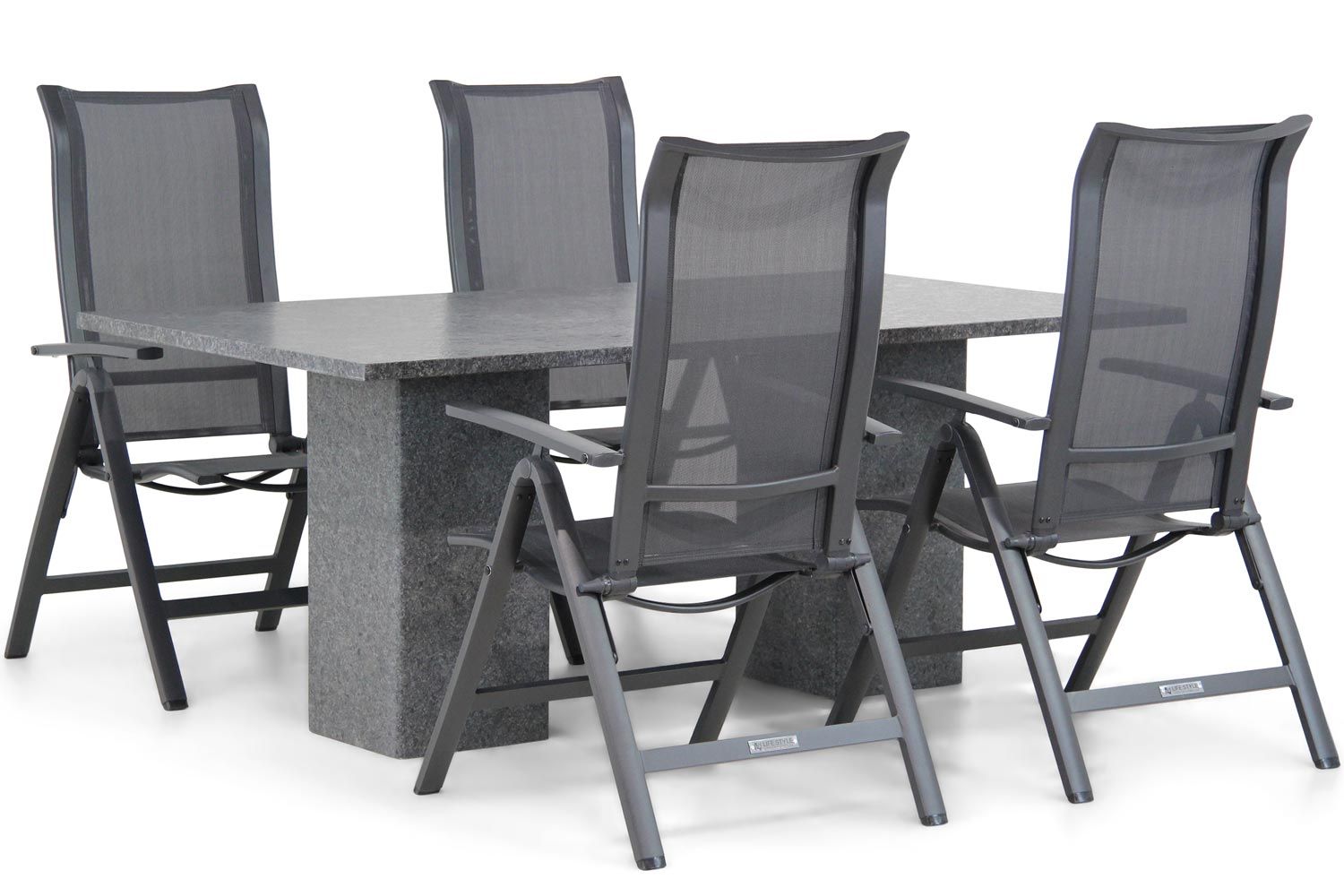 Lifestyle Maretti/Graniet 180 cm dining tuinset 5-delig thumbnail