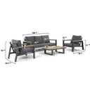 Lifestyle Marietta stoel-bank loungeset 4-delig thumbnail