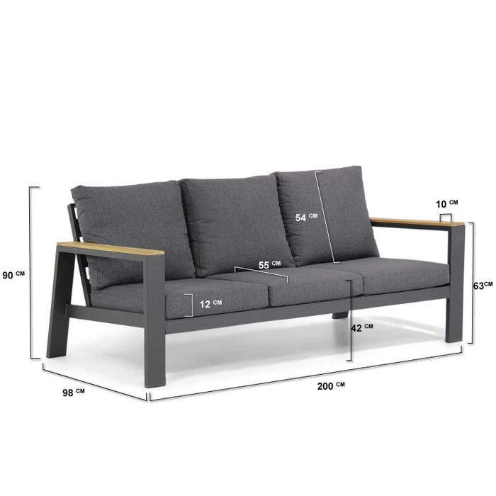 Lifestyle Marietta stoel-bank loungeset 4-delig