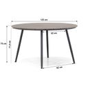 Santika Tendenza/Matale 125 cm rond dining tuinset 5-delig thumbnail