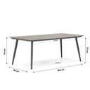 Lifestyle Nice/Matale 180 cm dining tuinset 5-delig thumbnail
