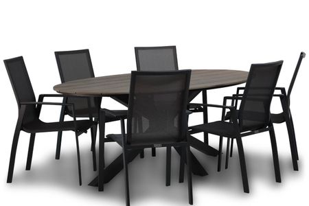 Lifestyle Ultimate/Matara 220 cm dining tuinset 7-delig