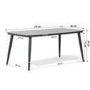 Santika Novita/Vienna 180 cm dining tuinset 5-delig thumbnail