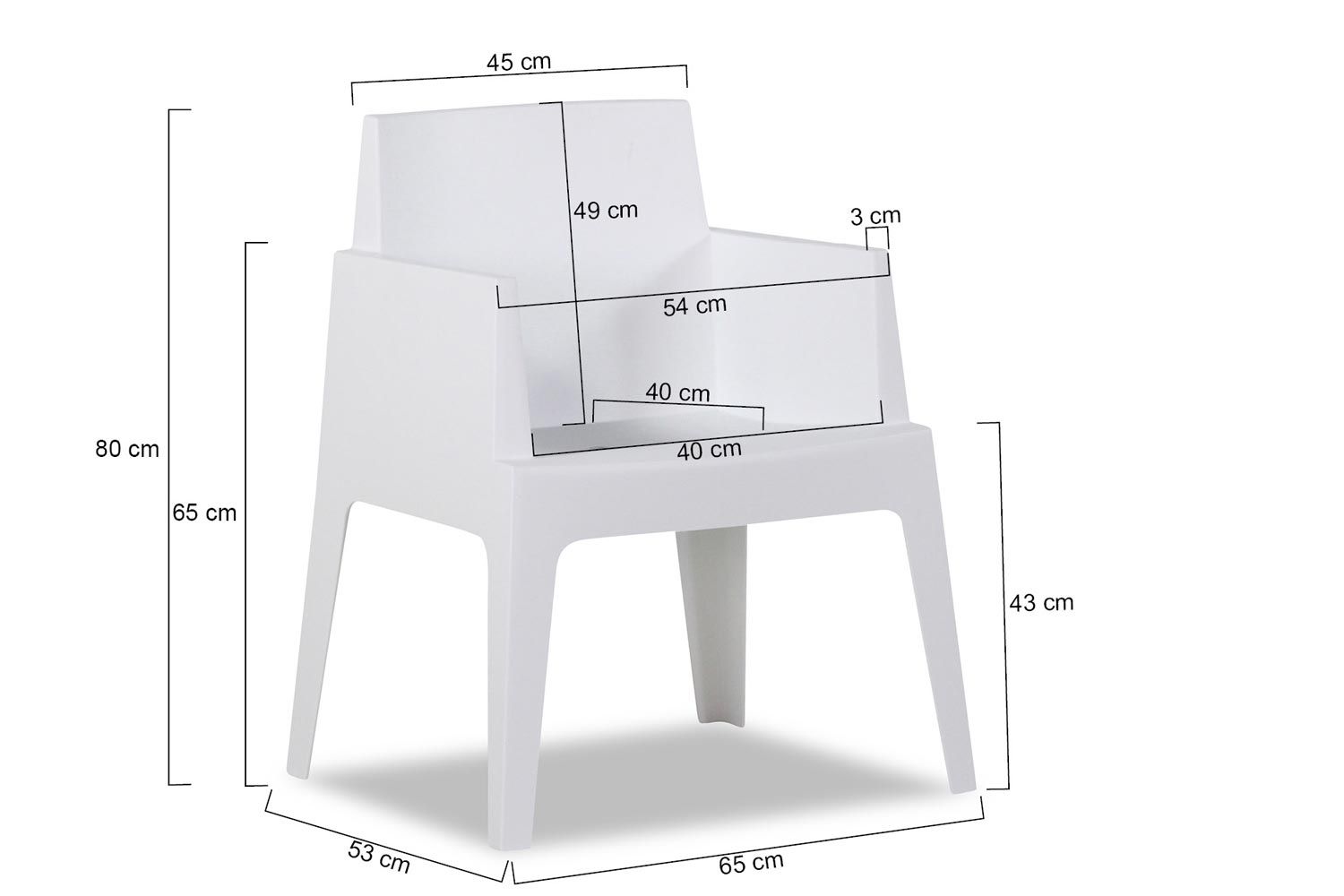 Lifestyle Box dining tuinstoel stapelbaar thumbnail