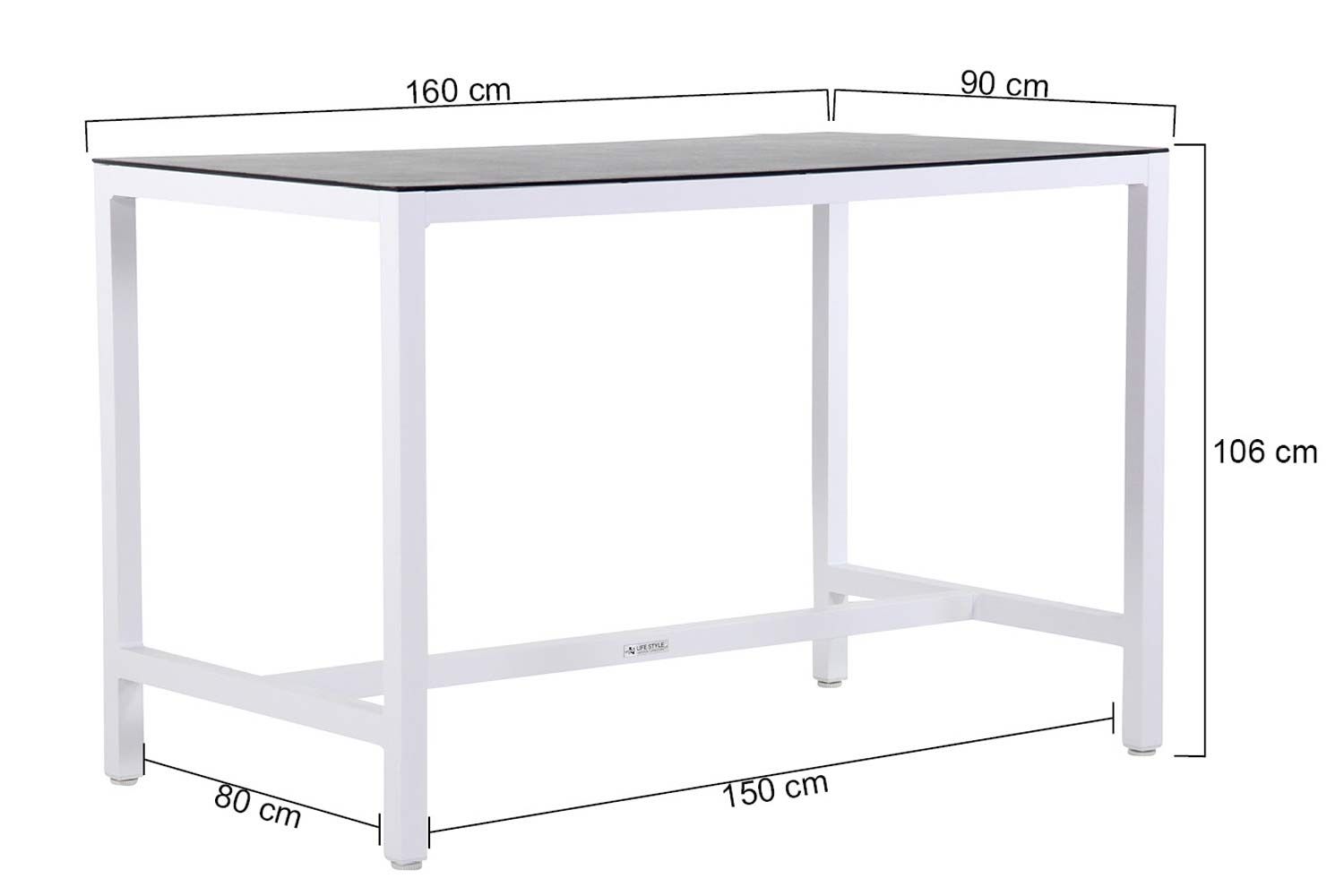 Lifestyle Cerro bartafel 160 x 90 cm