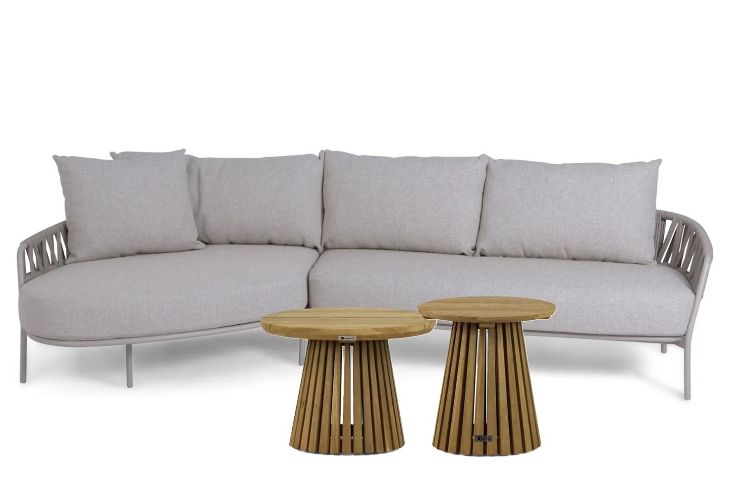 4 Seasons Outdoor Calma/Fungo 45/55 cm hoek loungeset 4-delig