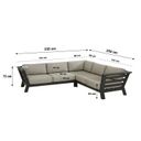 4 Seasons Outdoor Meteoro hoek loungeset 3-delig thumbnail