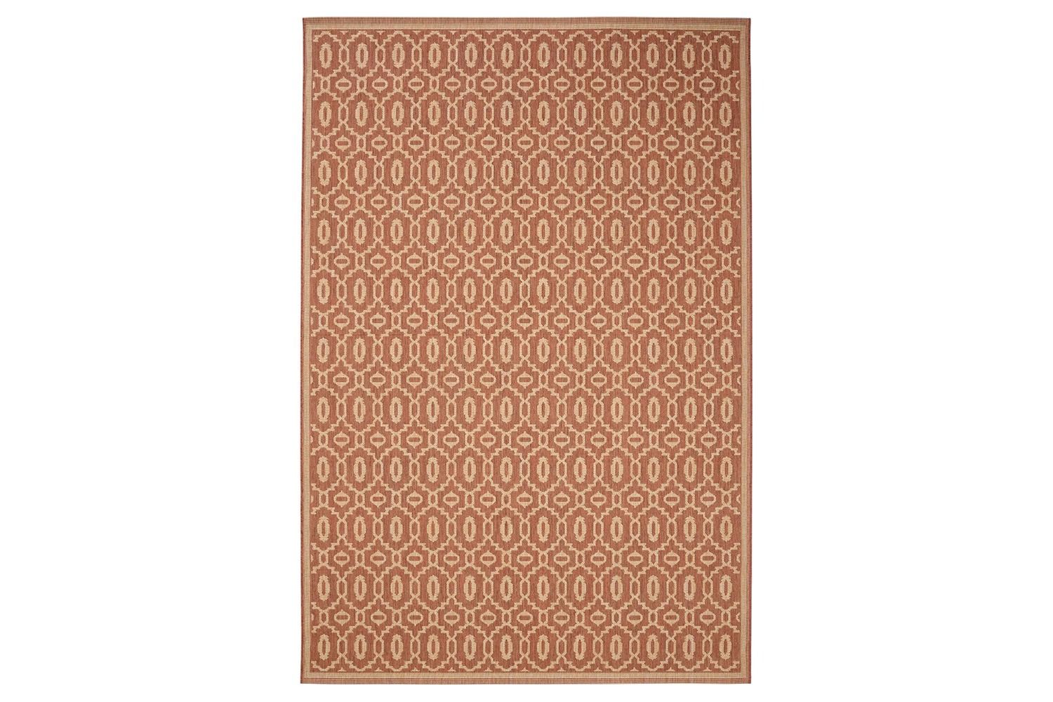 Vloerkleed Metro beige/red 160x230 cm