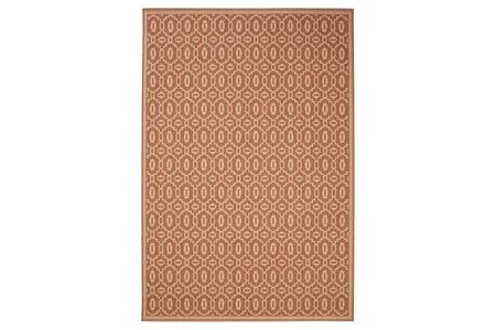 Vloerkleed Metro beige/red 160x230 cm