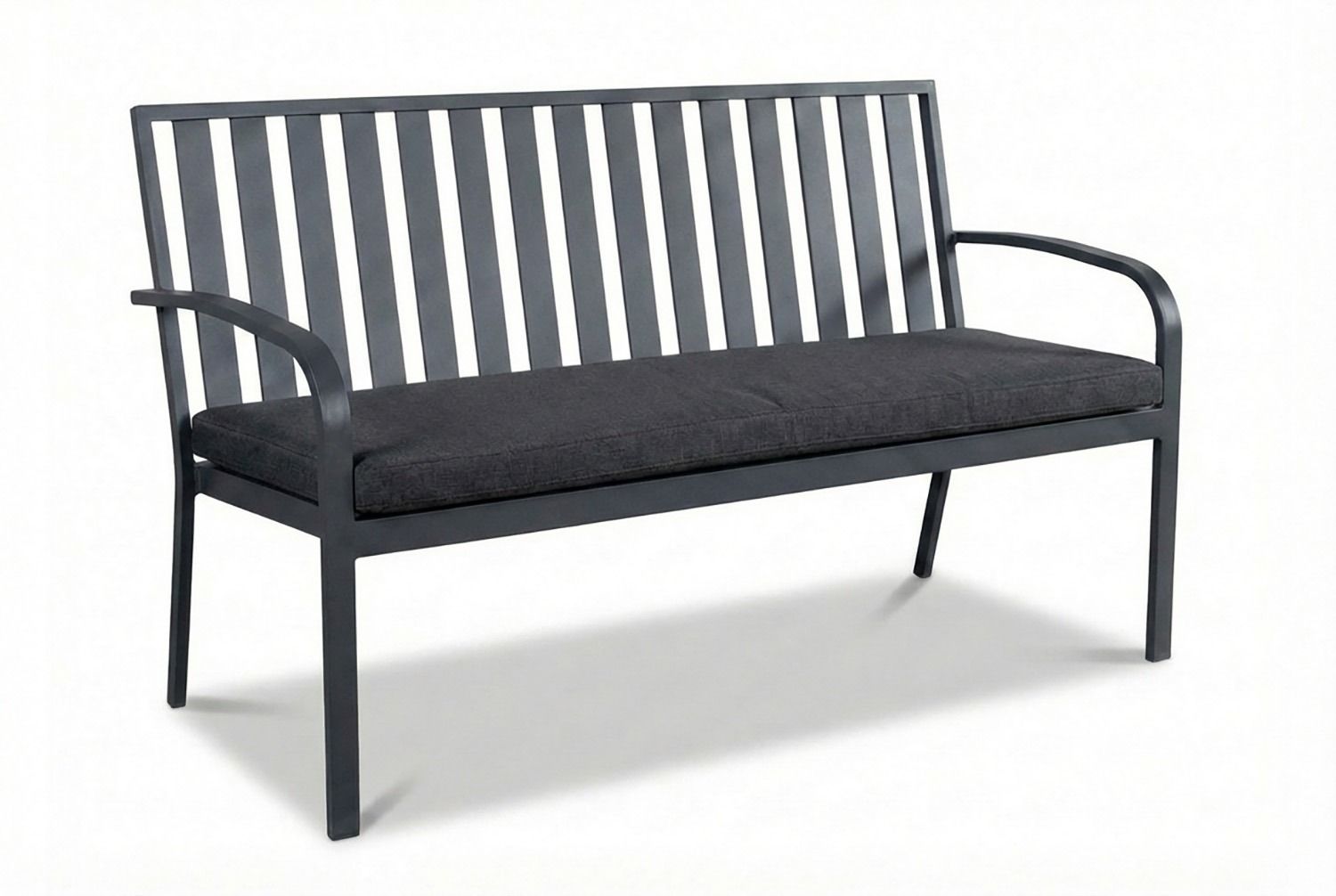 Milan Alu 3-Sitzer Gartenbank Grau