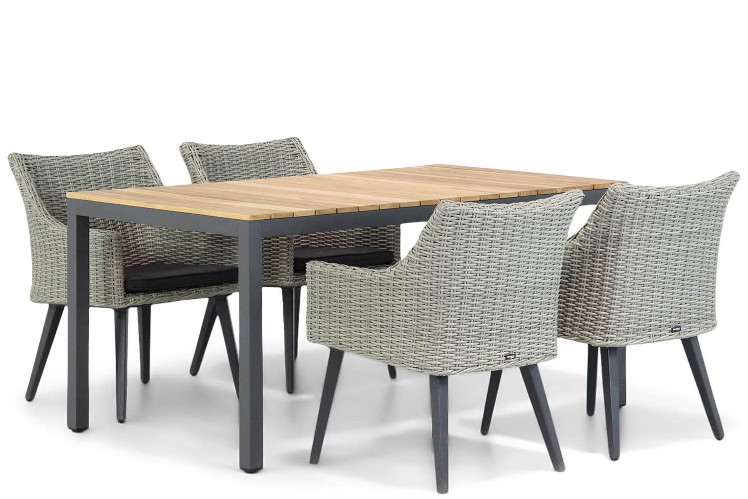 Garden Collections Milton/Mazzarino 160 cm dining tuinset 5-delig thumbnail