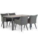 Garden Collections Milton/Young 155 cm dining tuinset 5-delig thumbnail