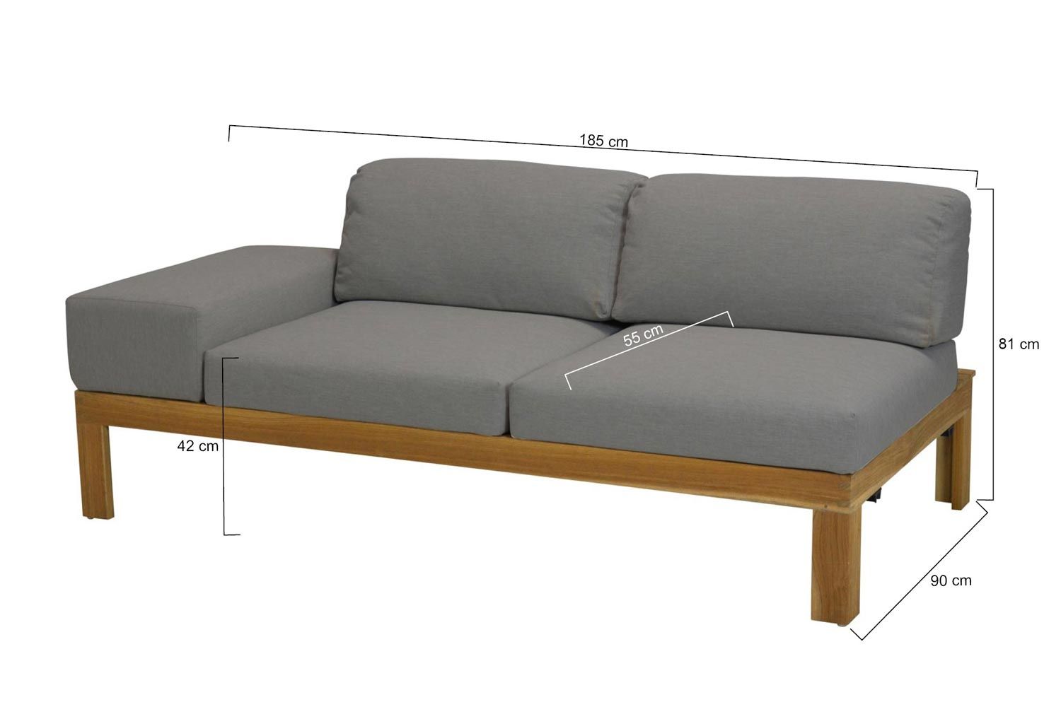 4 Seasons Outdoor Mistral open bank rechts