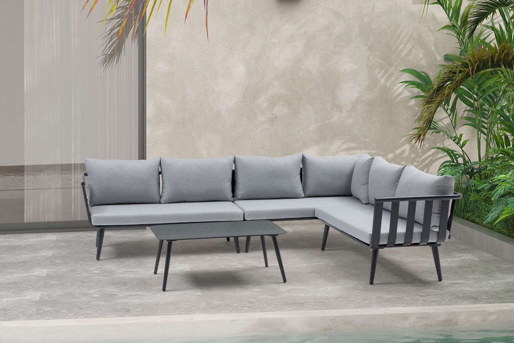 De Laan Paca hoek loungeset 4-delig links